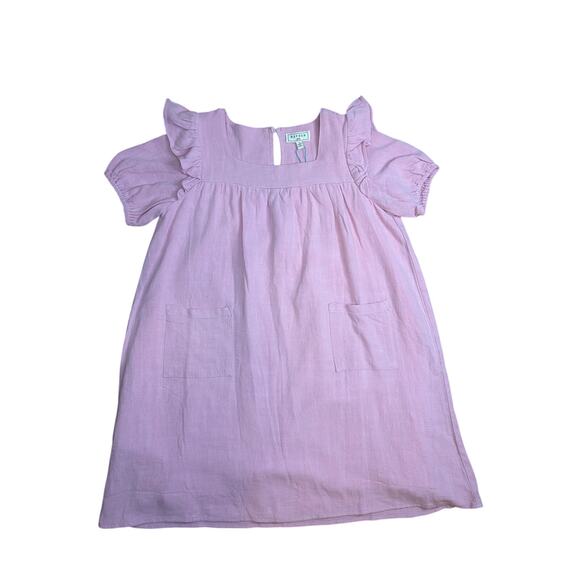Hayden Girls Other - Hayden Girls NWT Pink Patch Pocket Square Ruffled Dress Size Small